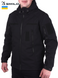 Тактическая куртка SMILO soft shell black S 1014 фото 1