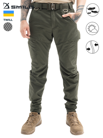 Тактические штаны SMILO twill Olive XS K120 фото