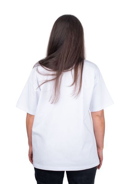 Женская базовая футболка SMILO из кулирного хлопка White XS TSW1 фото