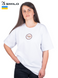 Женская базовая футболка SMILO из кулирного хлопка White XS TSW1 фото 1