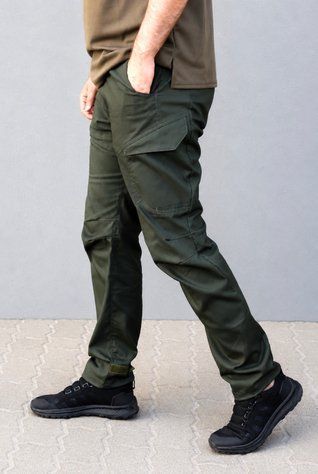 Тактичні штани SMILO cargo CANVAS Olive XS WDM890 фото