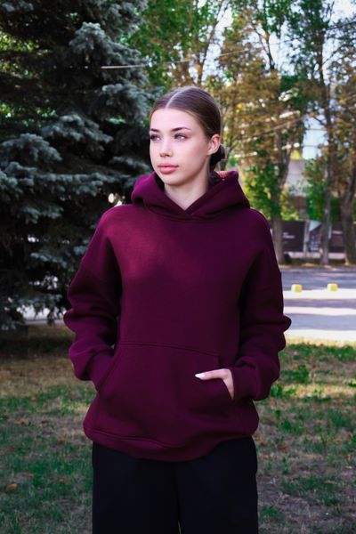 Худі жіноче SMILO Burgundy XS-S NDT200 фото