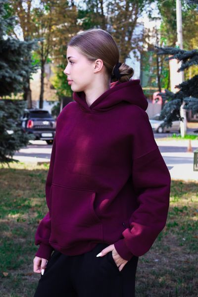 Худі жіноче SMILO Burgundy XS-S NDT200 фото