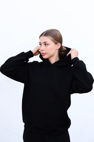 Худі жіноче SMILO Black XS-S NDT290 фото
