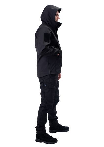 Тактический костюм SMILO cargo softshell black S 10043 фото