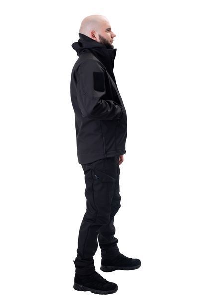Тактический костюм SMILO cargo softshell black S 10043 фото